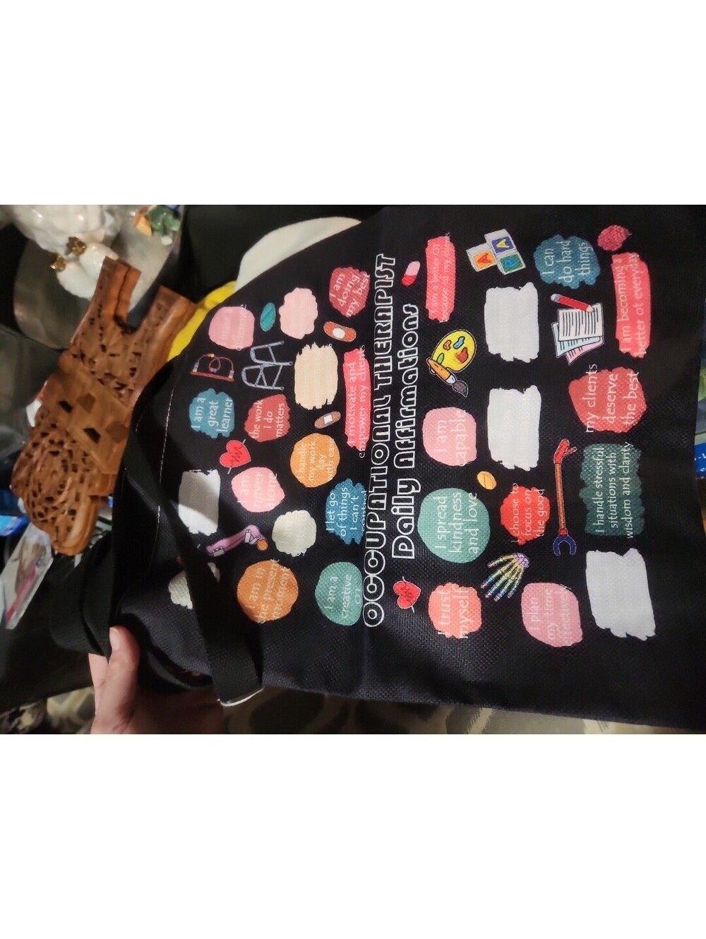 Occupational Therapist Daily Affirmations Tote Bag OT Gift!